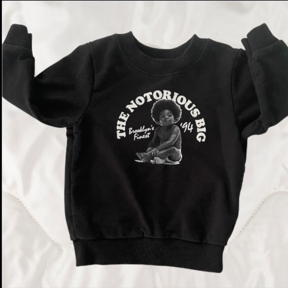 Notorious Big Other - The Notorious B. I. G. Kids Black Graphic Sweatshirt